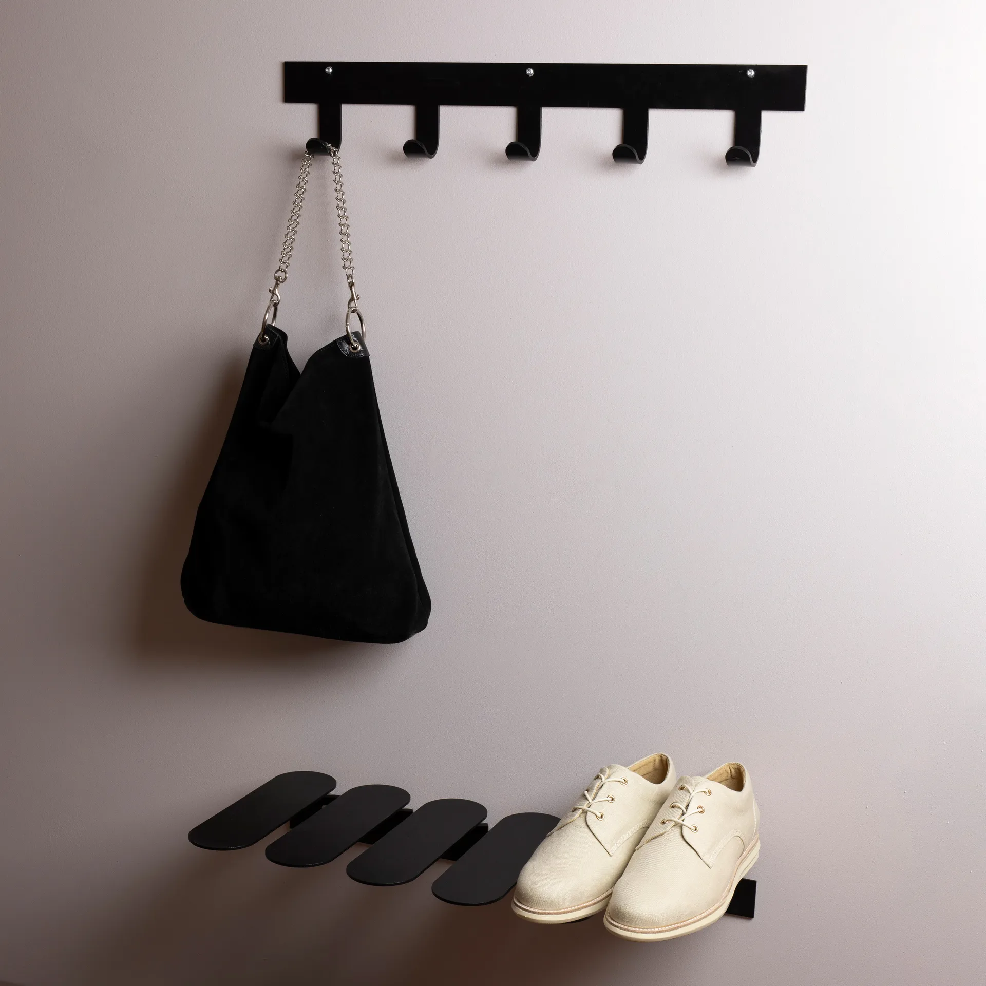 Only Hooks kapstok, zwart Maze