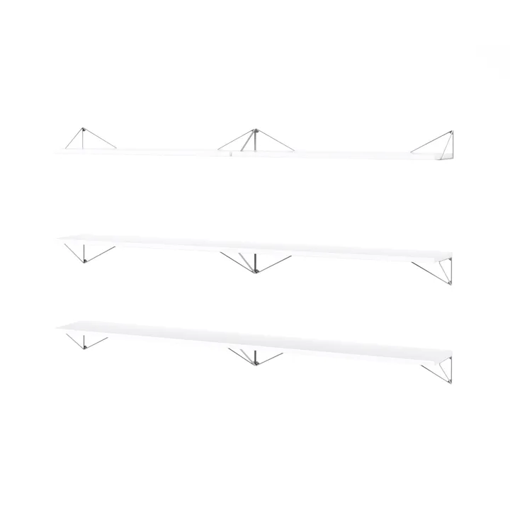 Pythagoras Bundle B plankensysteem wit-chroom - Maze