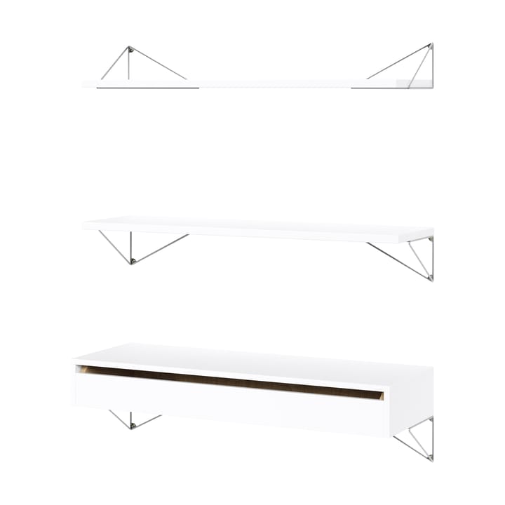 Pythagoras Bundle C plankensysteem wit-chroom - undefined - Maze