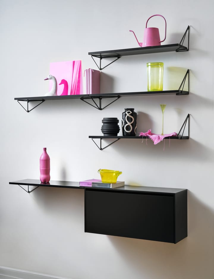Pythagoras Cabinet wandkast 38x80 cm, Black Maze
