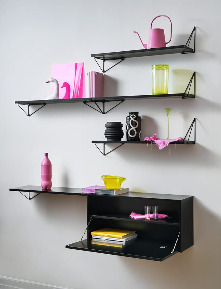 Pythagoras Cabinet wandkast 38x80 cm, Black Maze