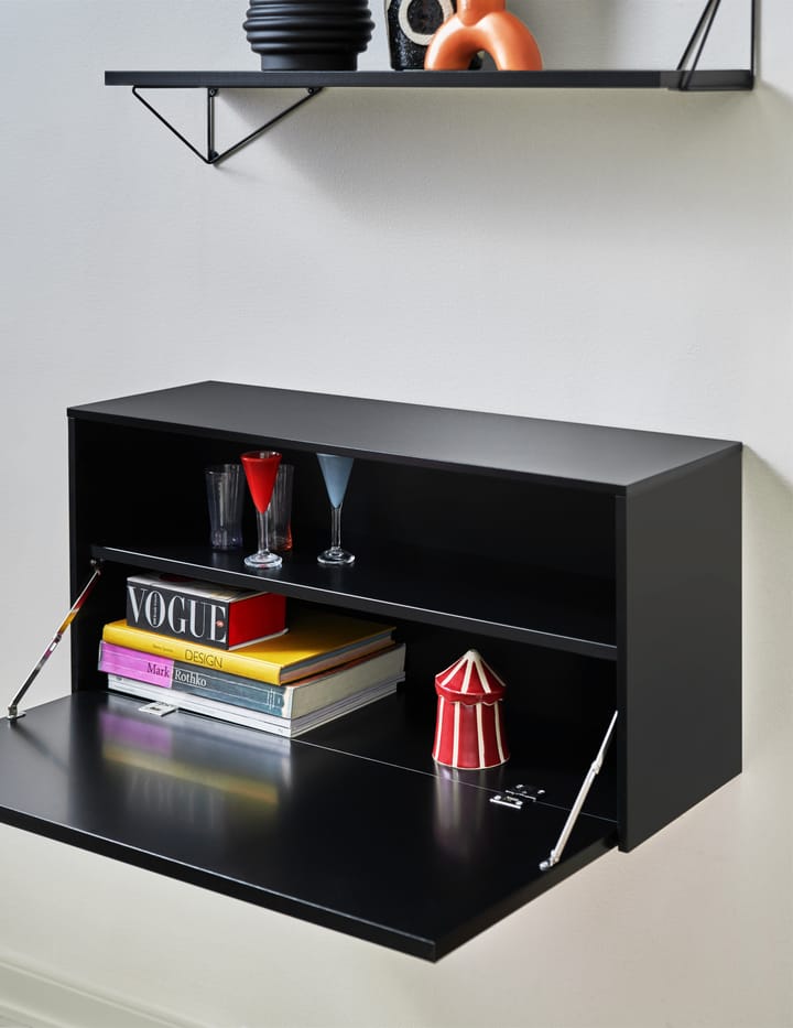 Pythagoras Cabinet wandkast 38x80 cm, Black Maze