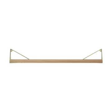 Pythagoras plank, Eik-messing, 20x80 cm - Maze