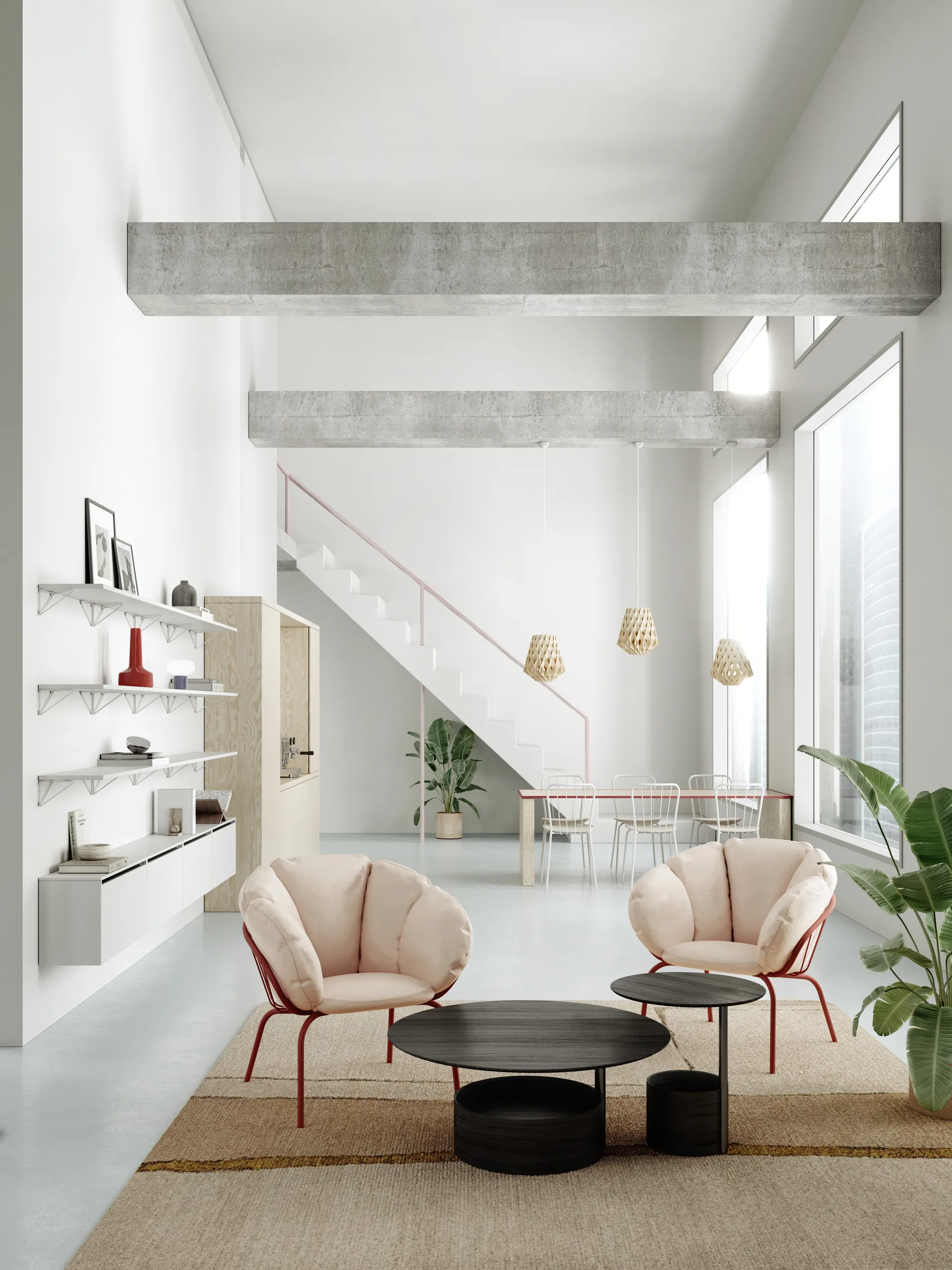 Pythagoras plank groot, wit Maze