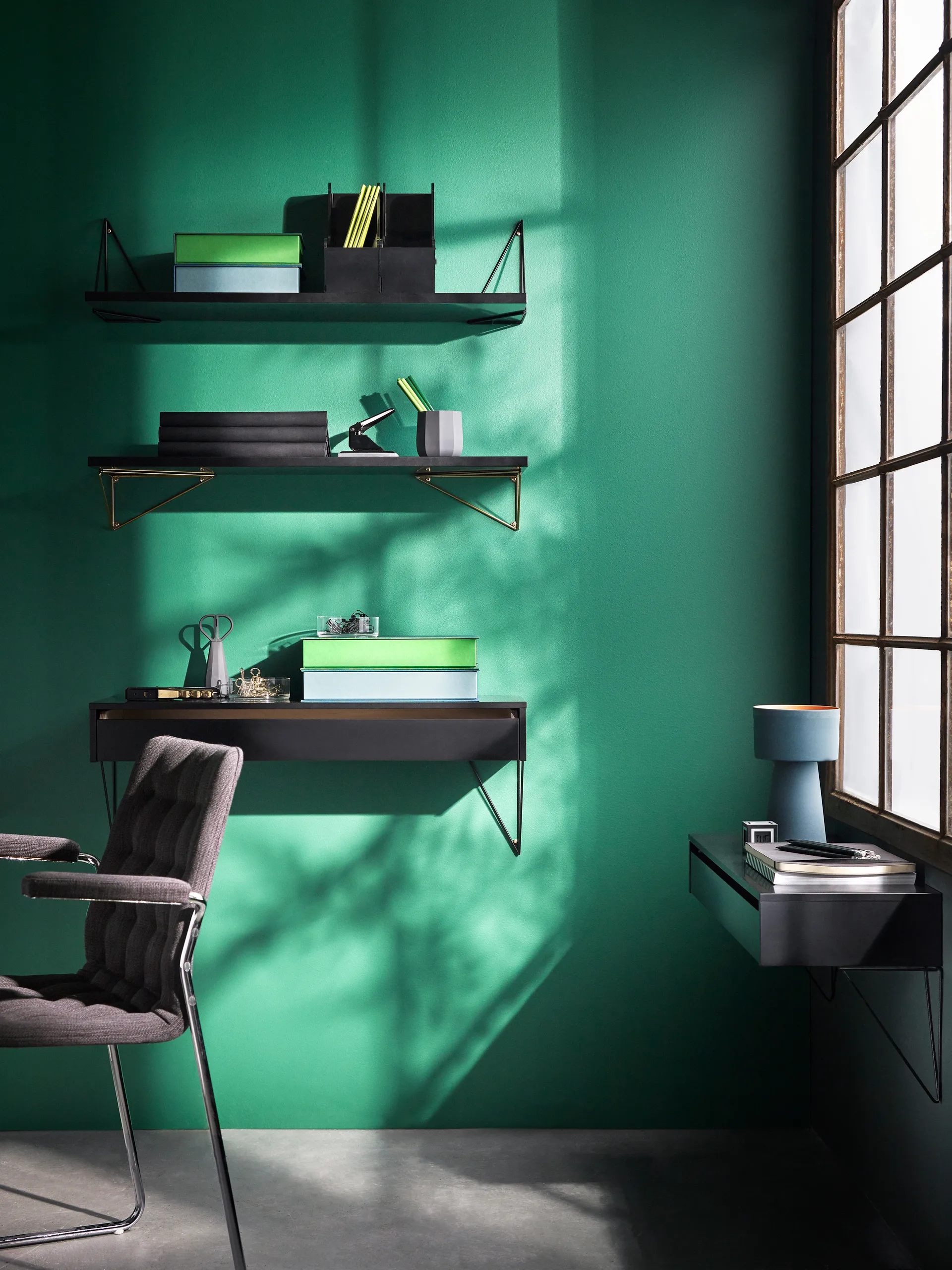 Pythagoras plank groot, zwart Maze