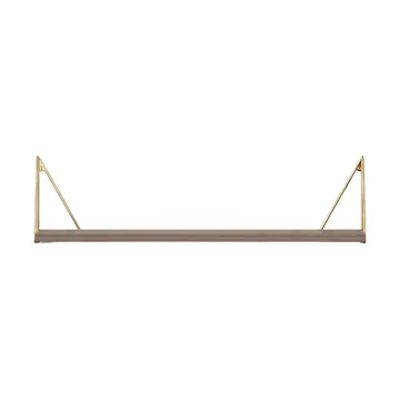 Pythagoras plank, Walnoot-messing, 20x80 cm - Maze