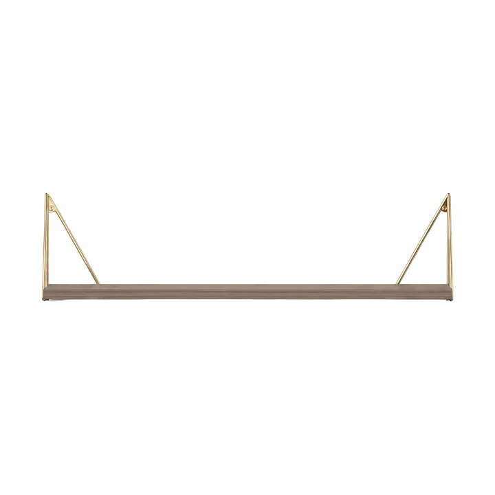 Pythagoras plank, Walnoot-messing, 20x80 cm - Maze