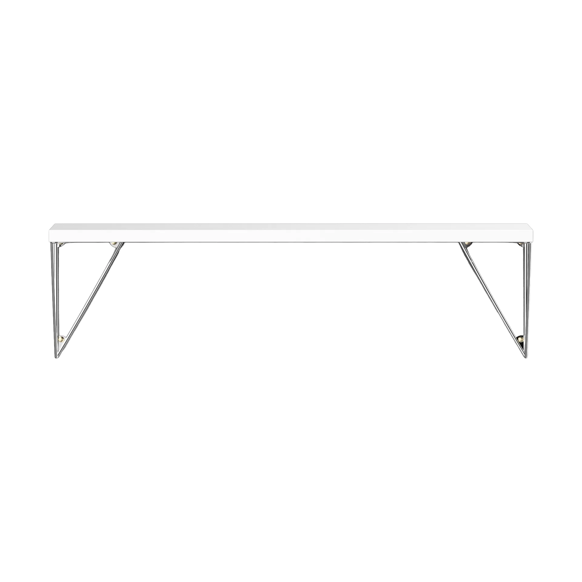 Pythagoras plank, Wit-chroom, 20x80 cm,  Maze
