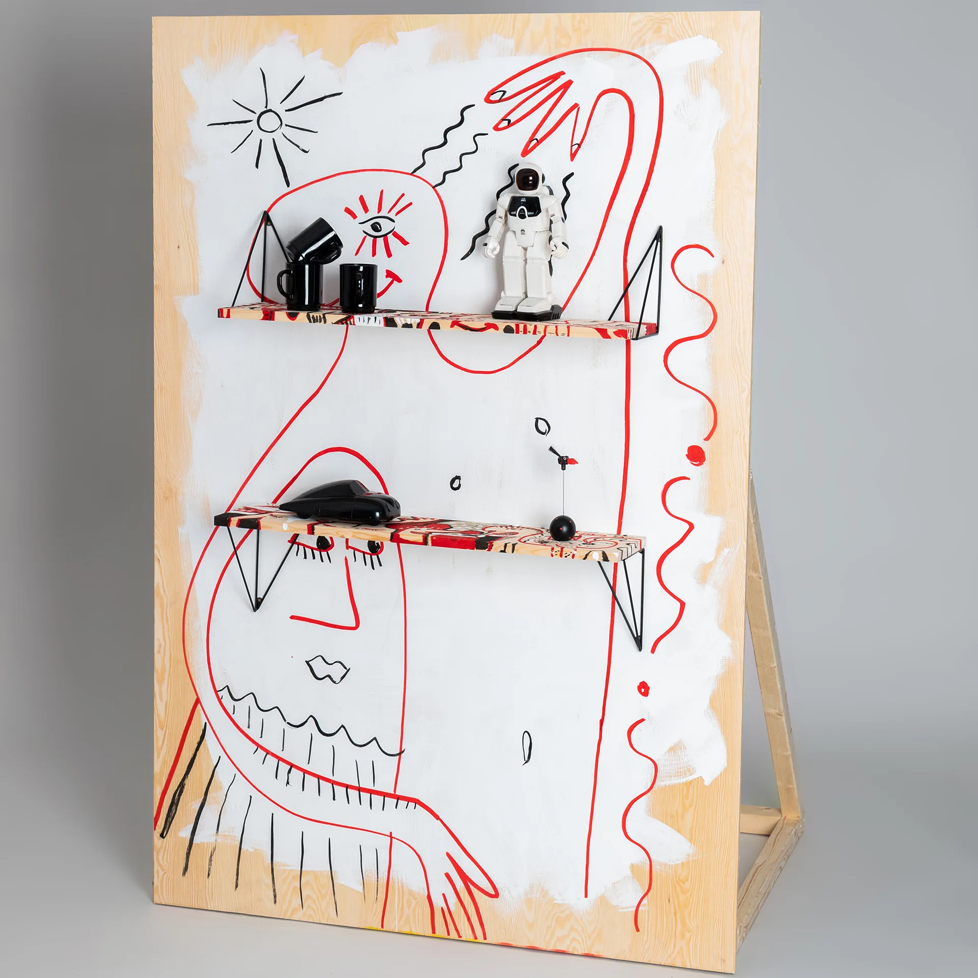 Pythagoras Play plank, Zwart Maze