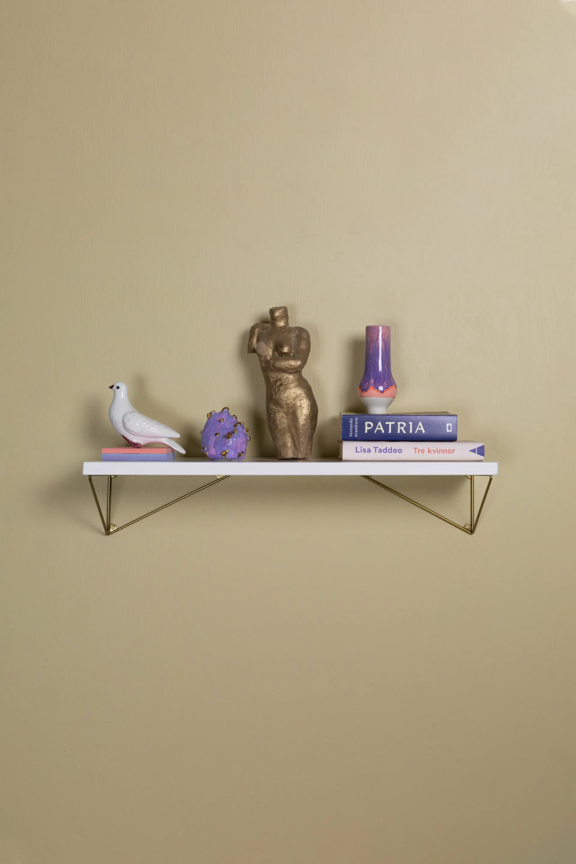 Pythagoras Shelf plank 60 cm, Wit Maze