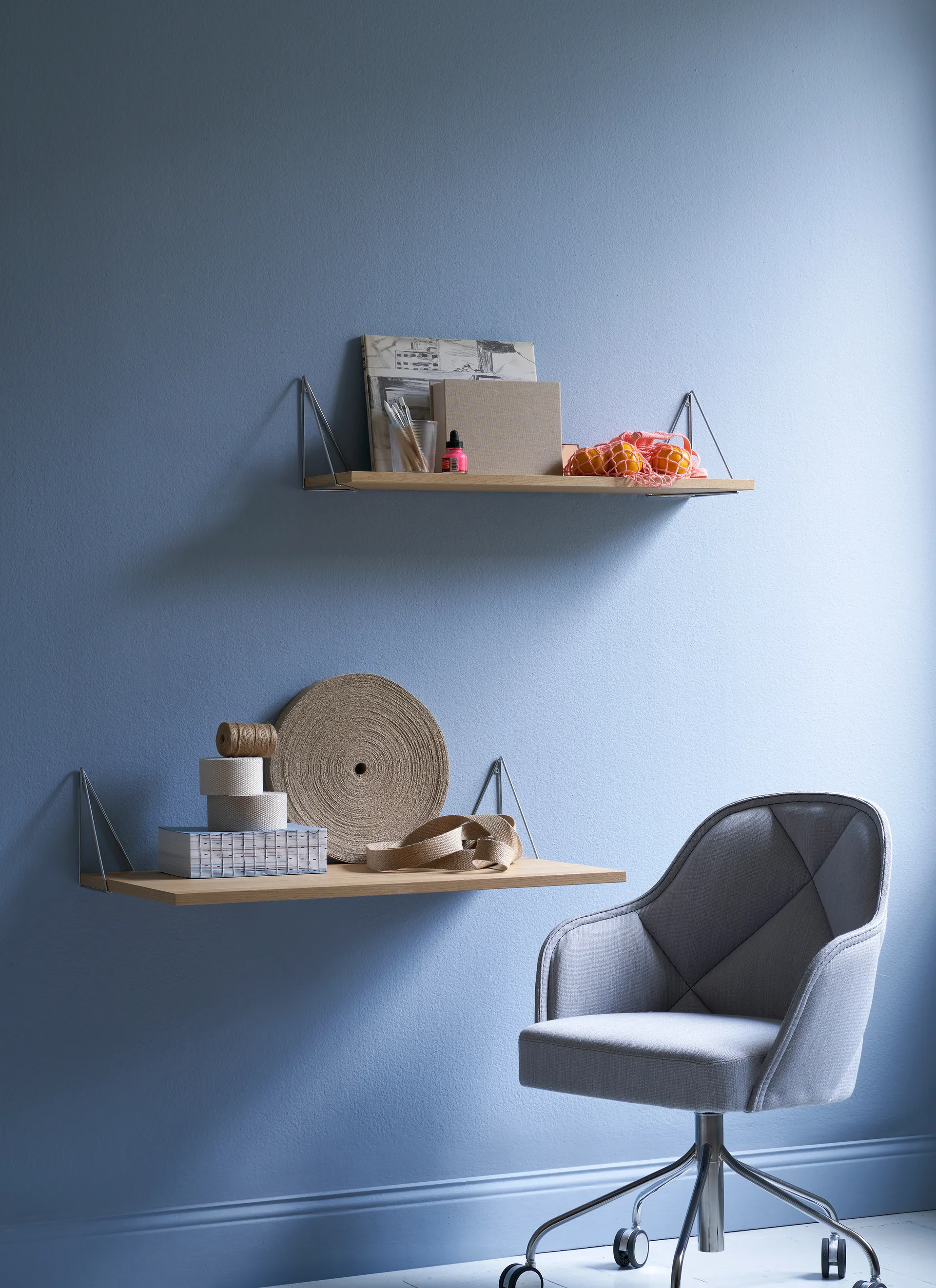 Pythagoras steunen 2-pack, chroom Maze