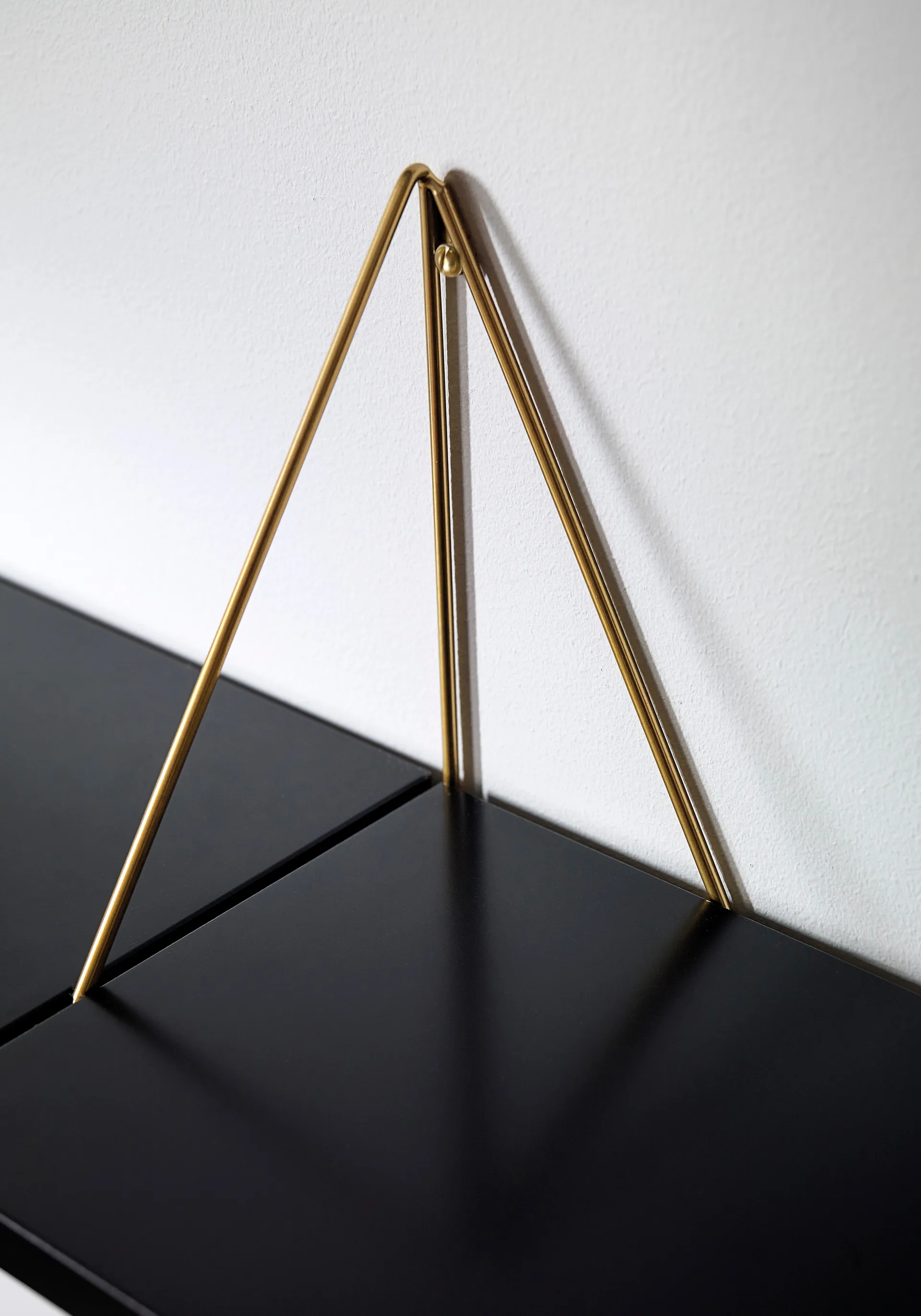 Pythagoras steunen 2-pack, messing Maze