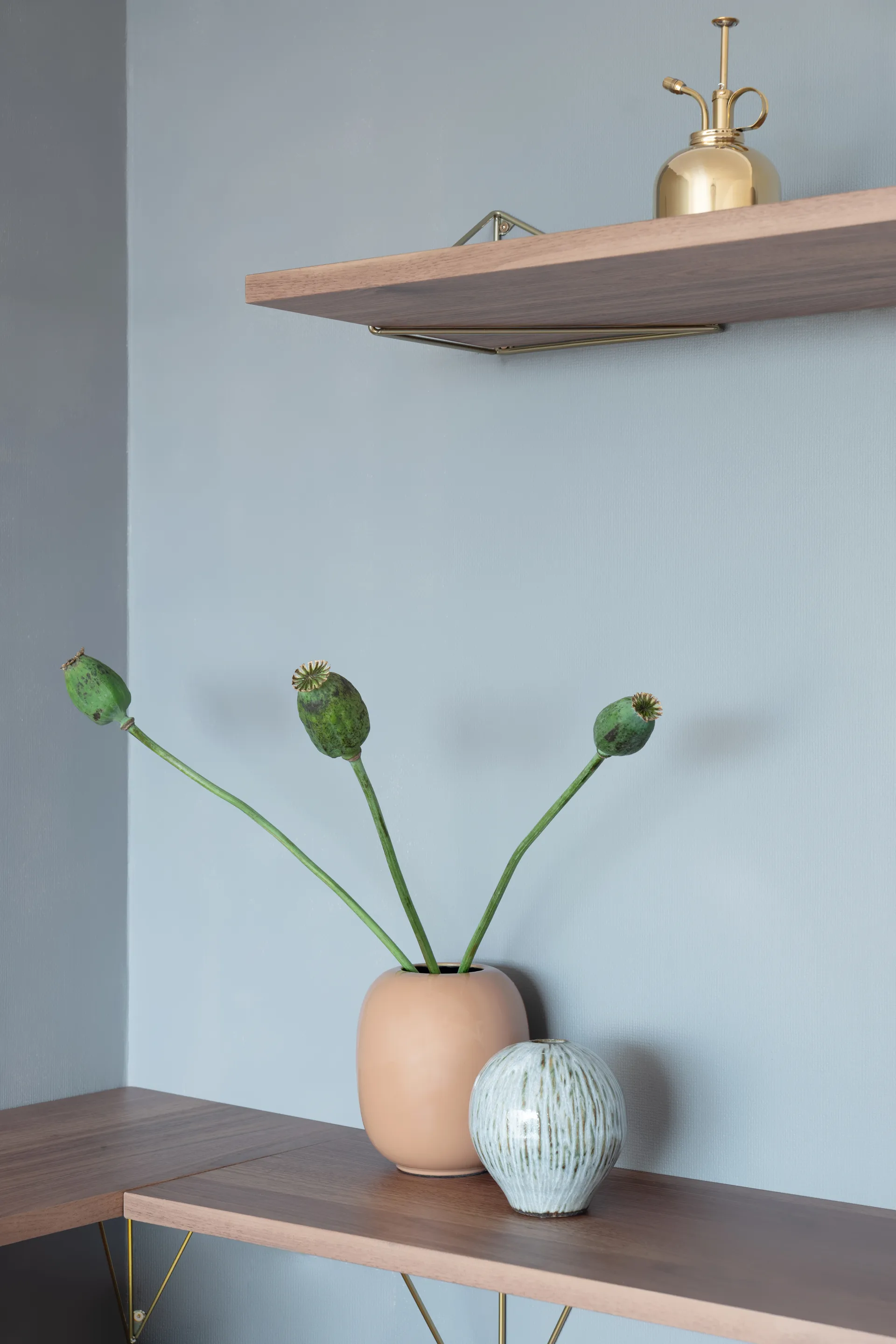 Pythagoras steunen 2-pack, messing Maze