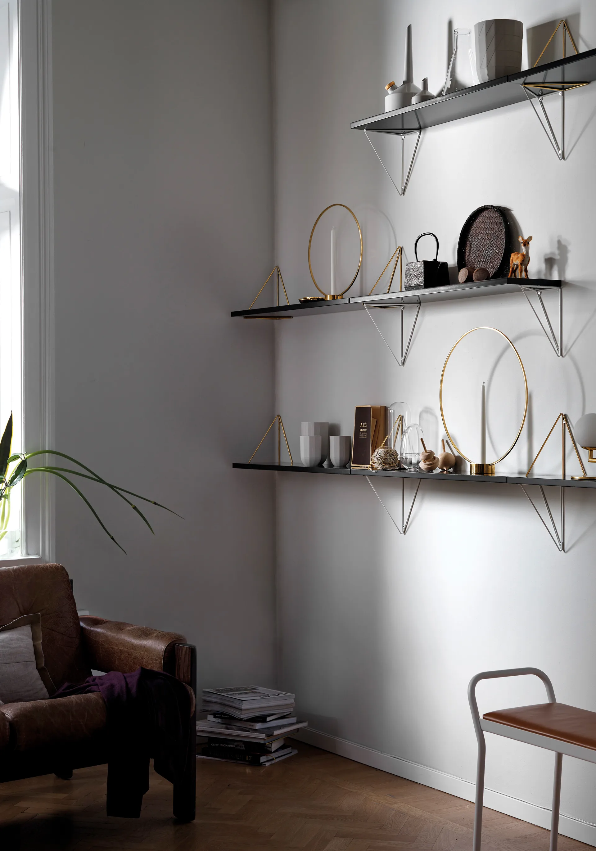 Pythagoras steunen 2-pack, wit Maze