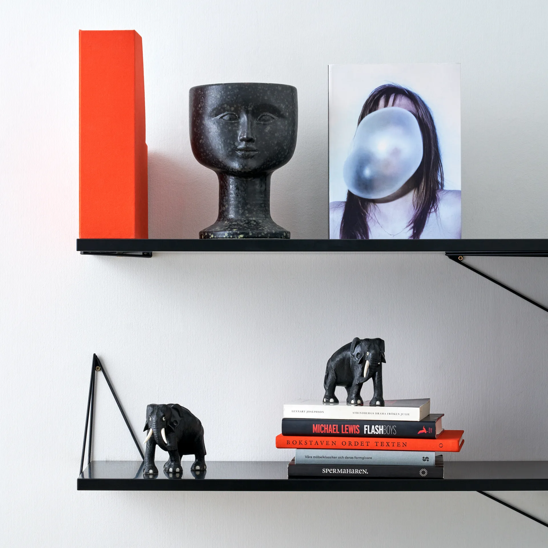 Pythagoras steunen 2-pack, zwart Maze