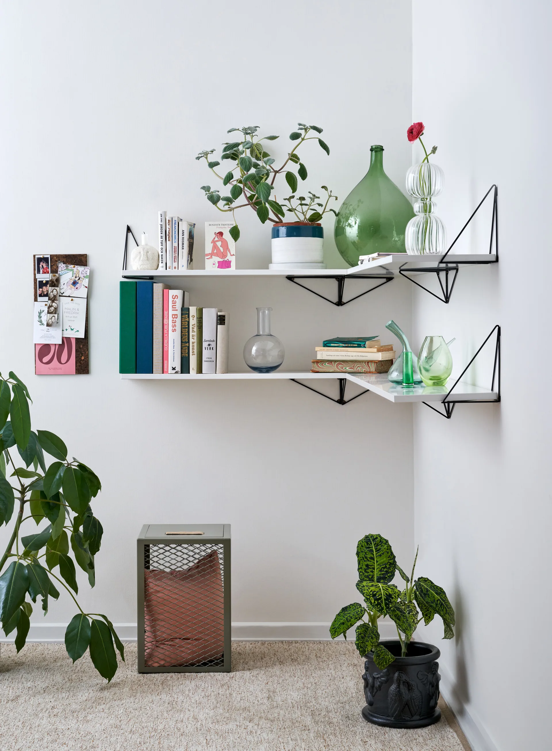 Pythagoras steunen 2-pack, zwart Maze