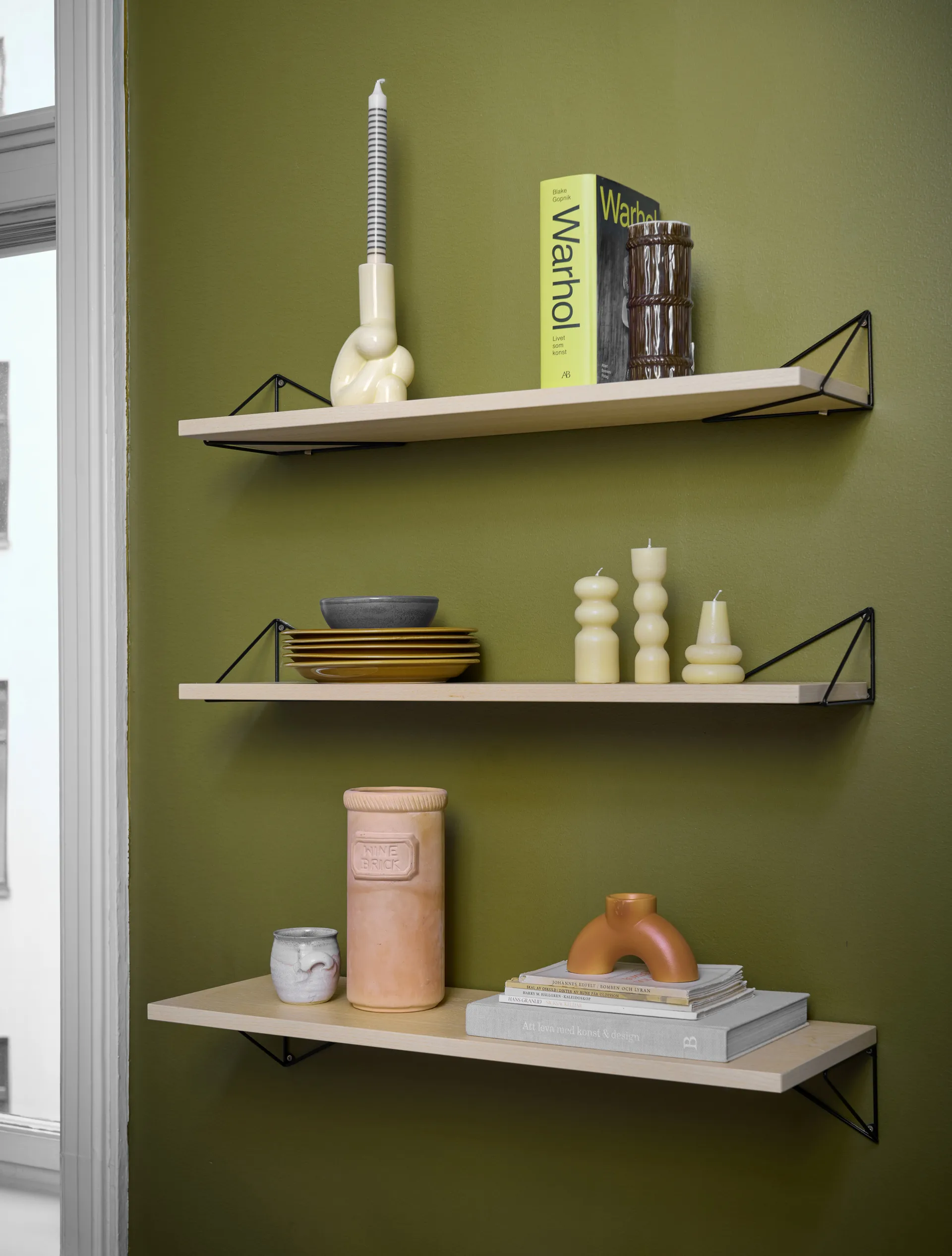 Pythagoras steunen 2-pack, zwart Maze