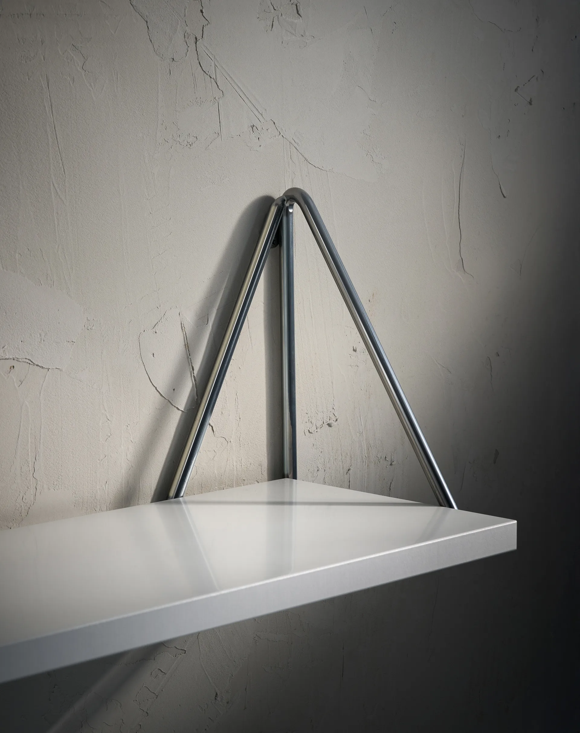 Pythagoras XL Beugels 2-pack, Chrome Maze