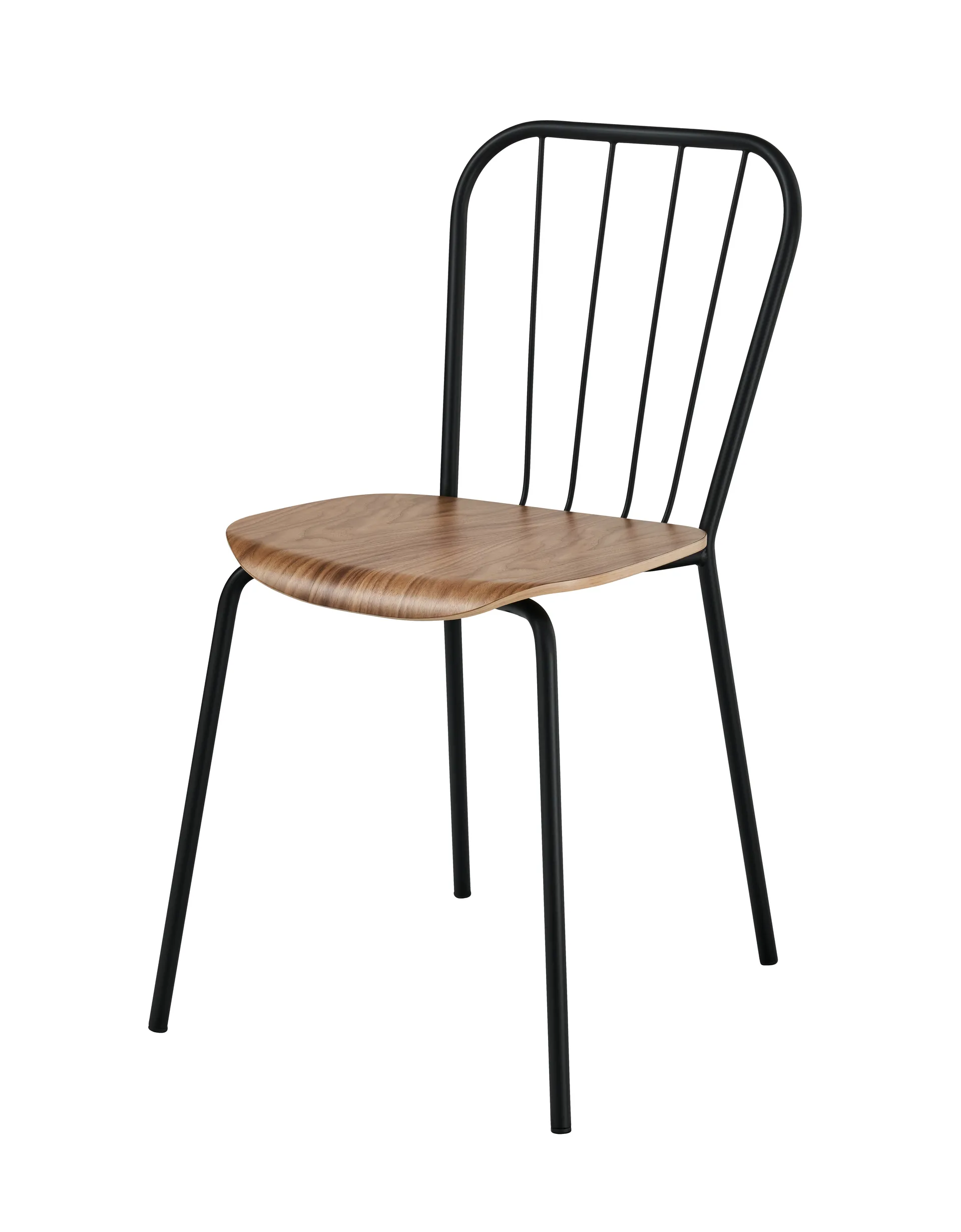 Same Chair stoel, Zwart-walnoot Maze