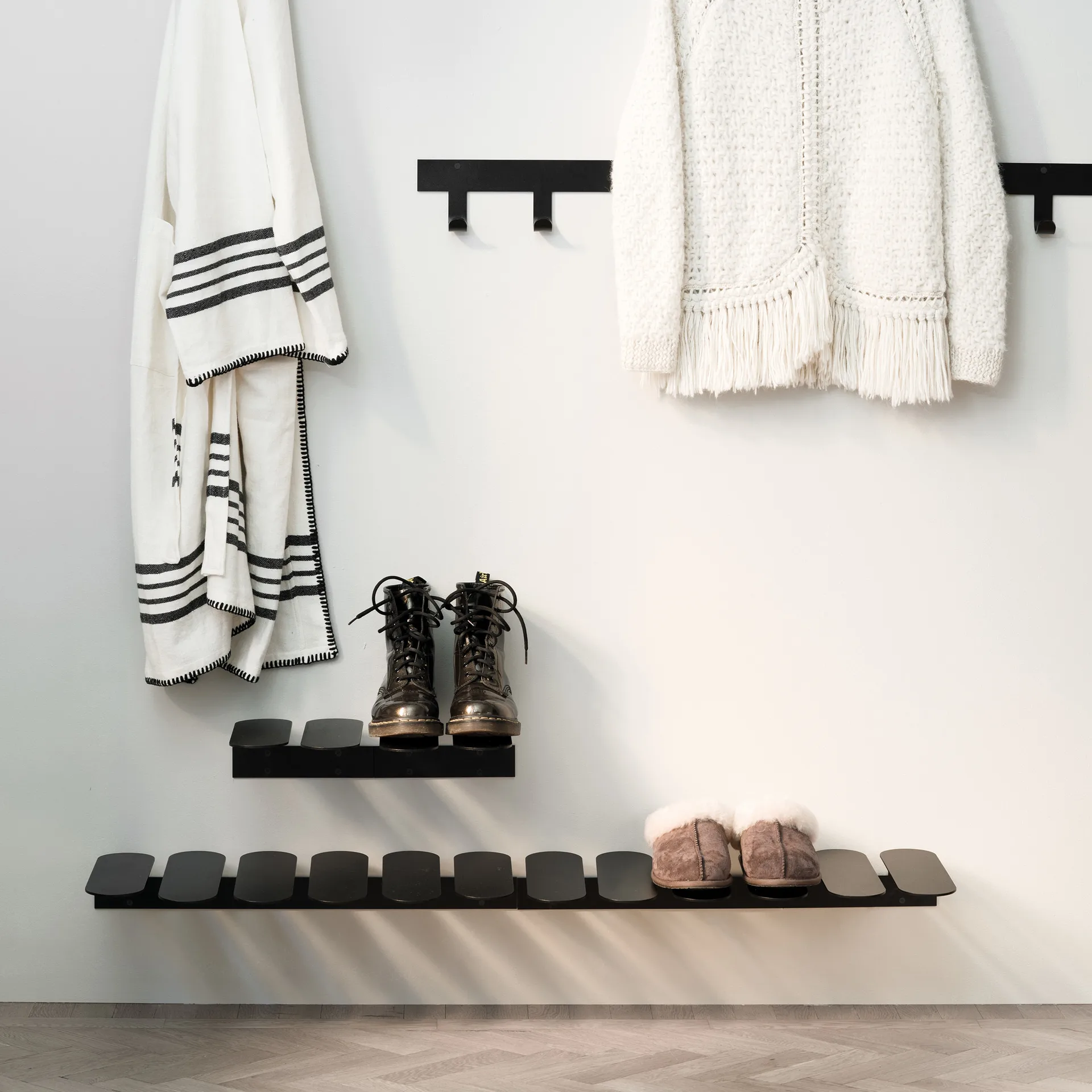 Step schoenenplank, zwart Maze