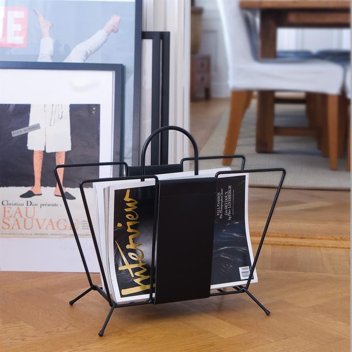 Suitcase tijdschriftenrek, zwart Maze
