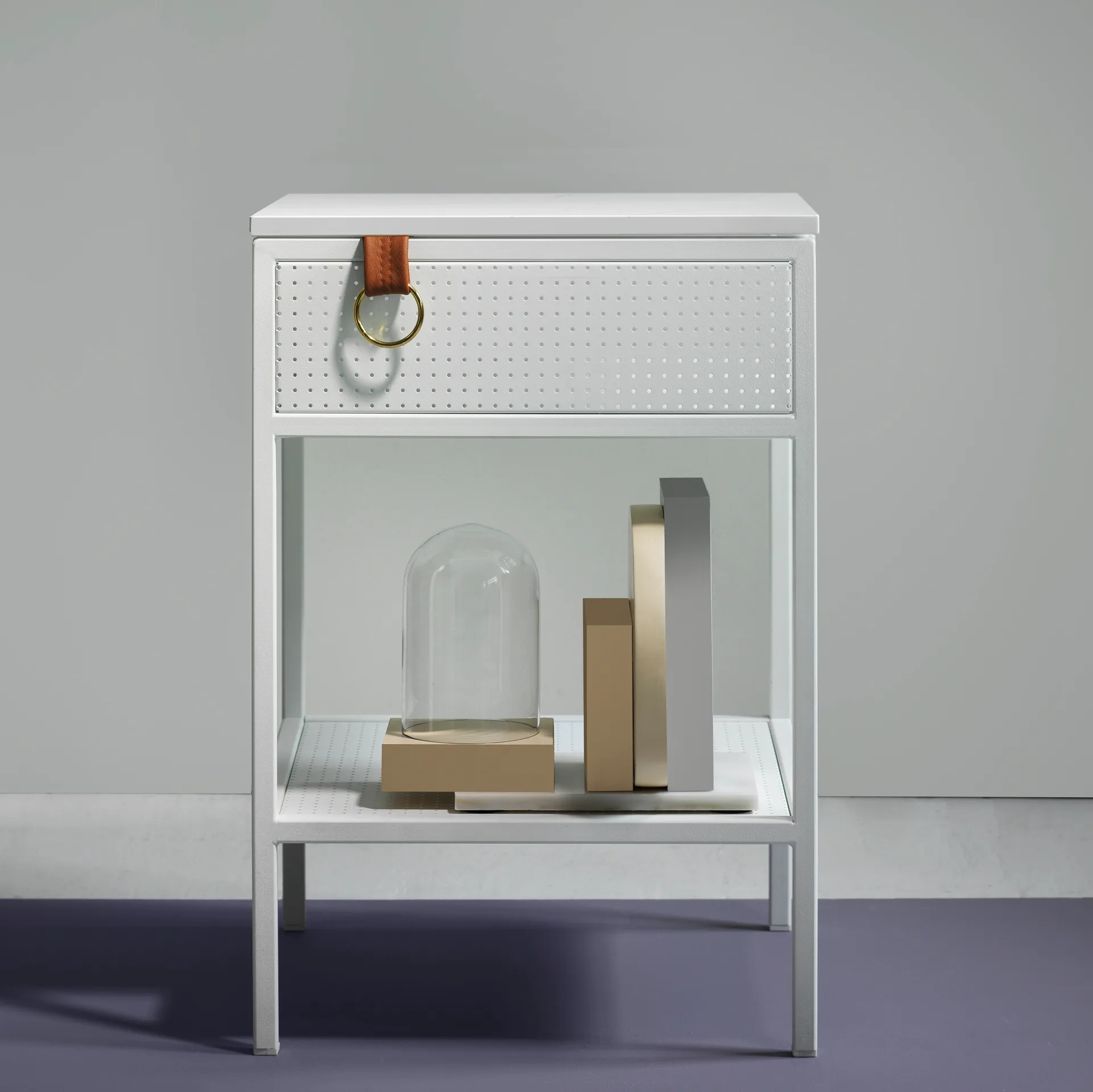 Tracy bijzettafel links, wit Maze