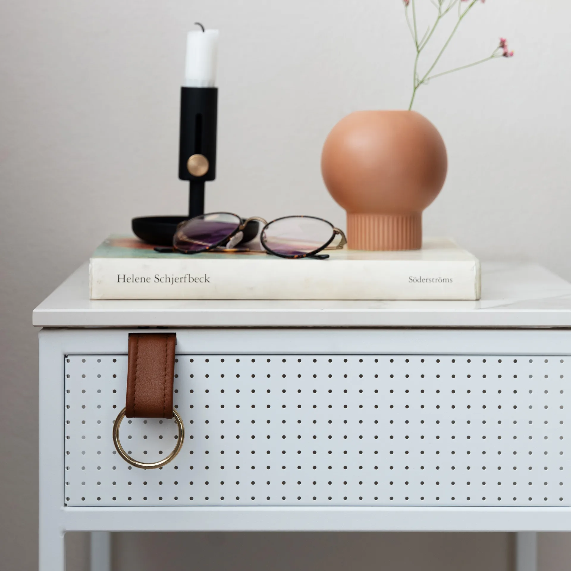 Tracy bijzettafel links, wit Maze