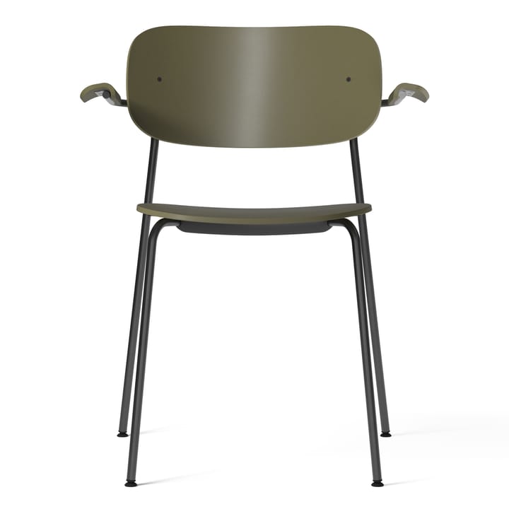 Co eettafelstoel met armleuningen - Olive-kunststof - MENU