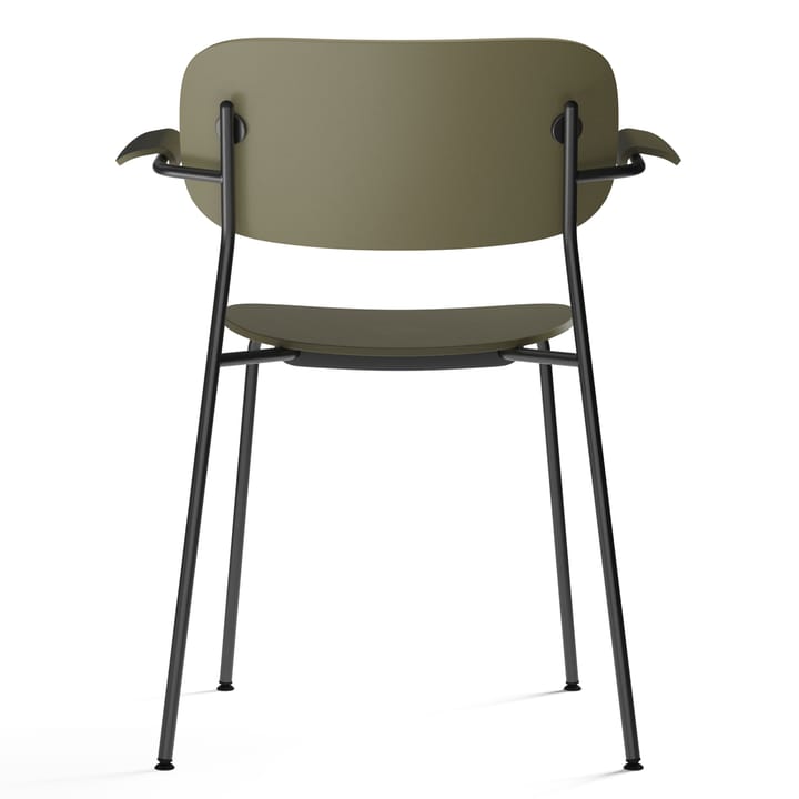 Co eettafelstoel met armleuningen - Olive-kunststof - MENU