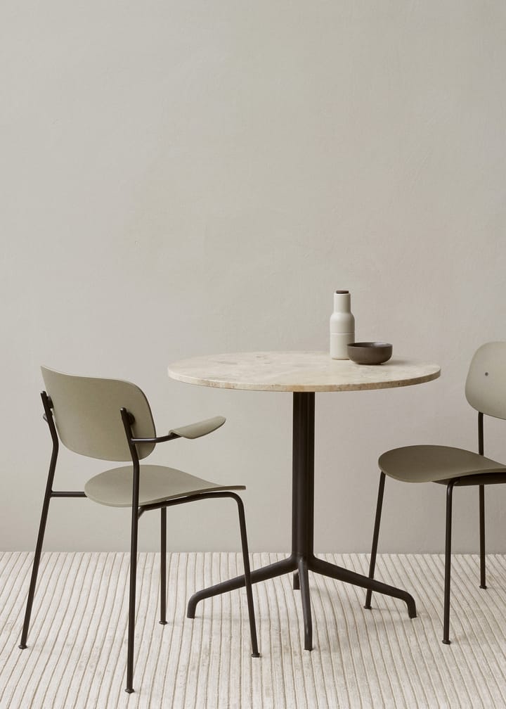 Co eettafelstoel met armleuningen - Olive-kunststof - MENU