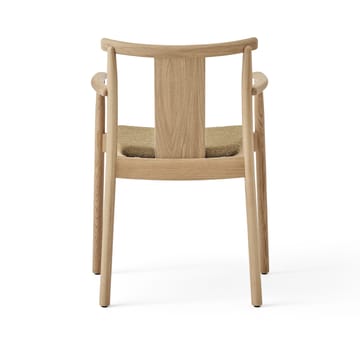 Merkur stoel met armleuningen en kussen - Oak-Bouclé 06 gold - MENU