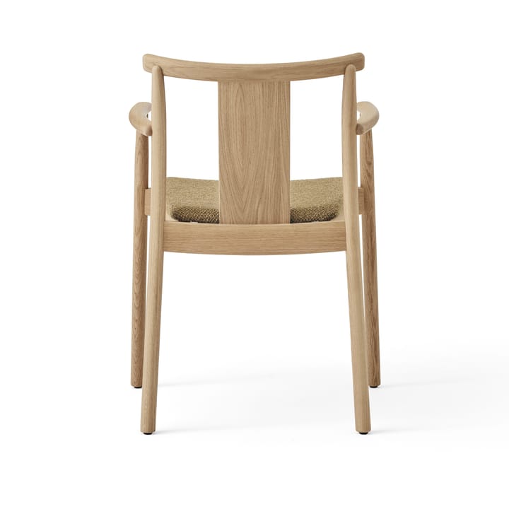 Merkur stoel met armleuningen en kussen - Oak-Bouclé 06 gold - MENU