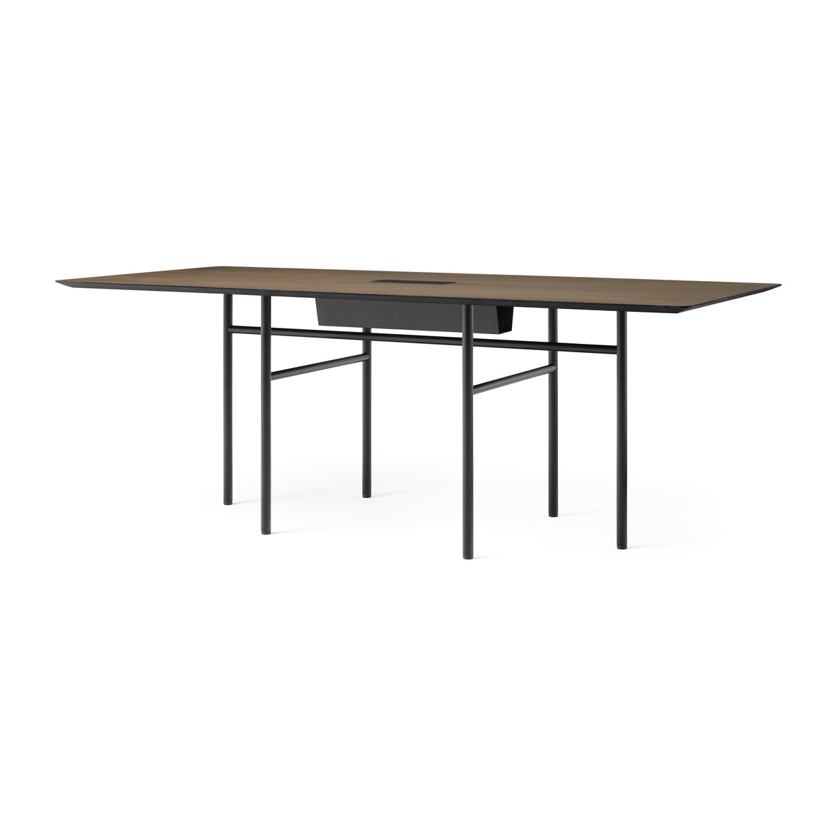 MENU Snaregade Conference table vergadertafel Zwart-donkergebeitst eikenhout 90x200 cm
