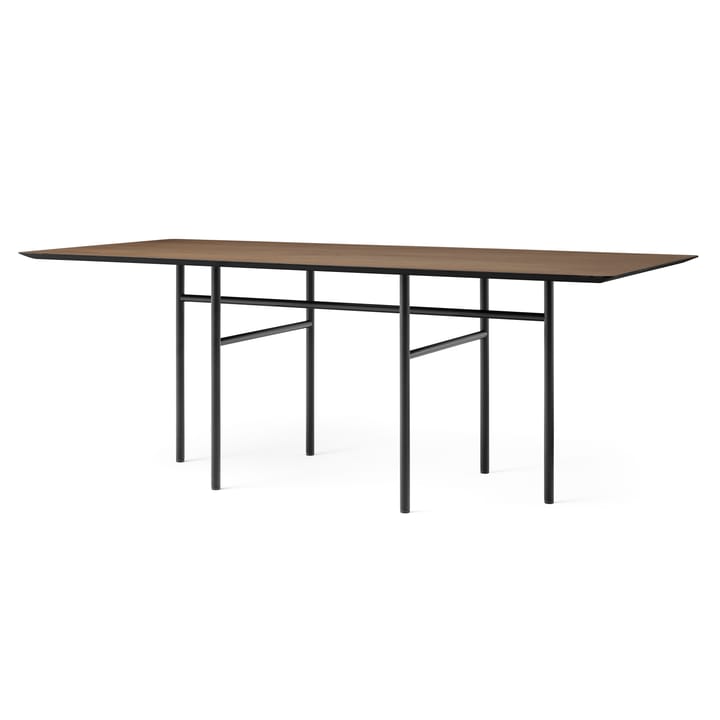 Snaregade tafel rechthoekig - Zwart-donkergebeitst eikenhout - MENU