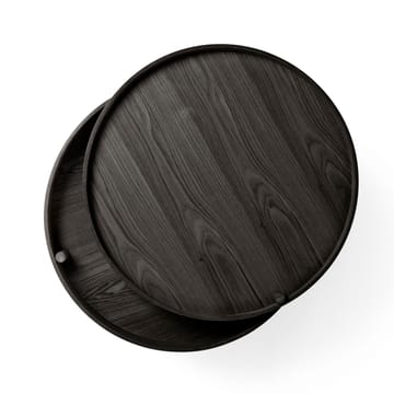 Turning tafel - zwartgebeitst essen-messing - MENU