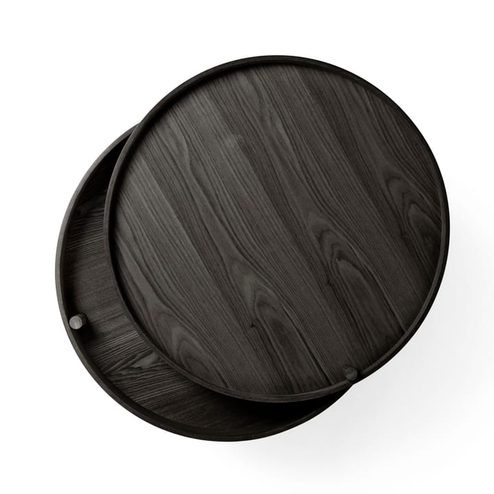 Turning tafel - zwartgebeitst essen-messing - MENU