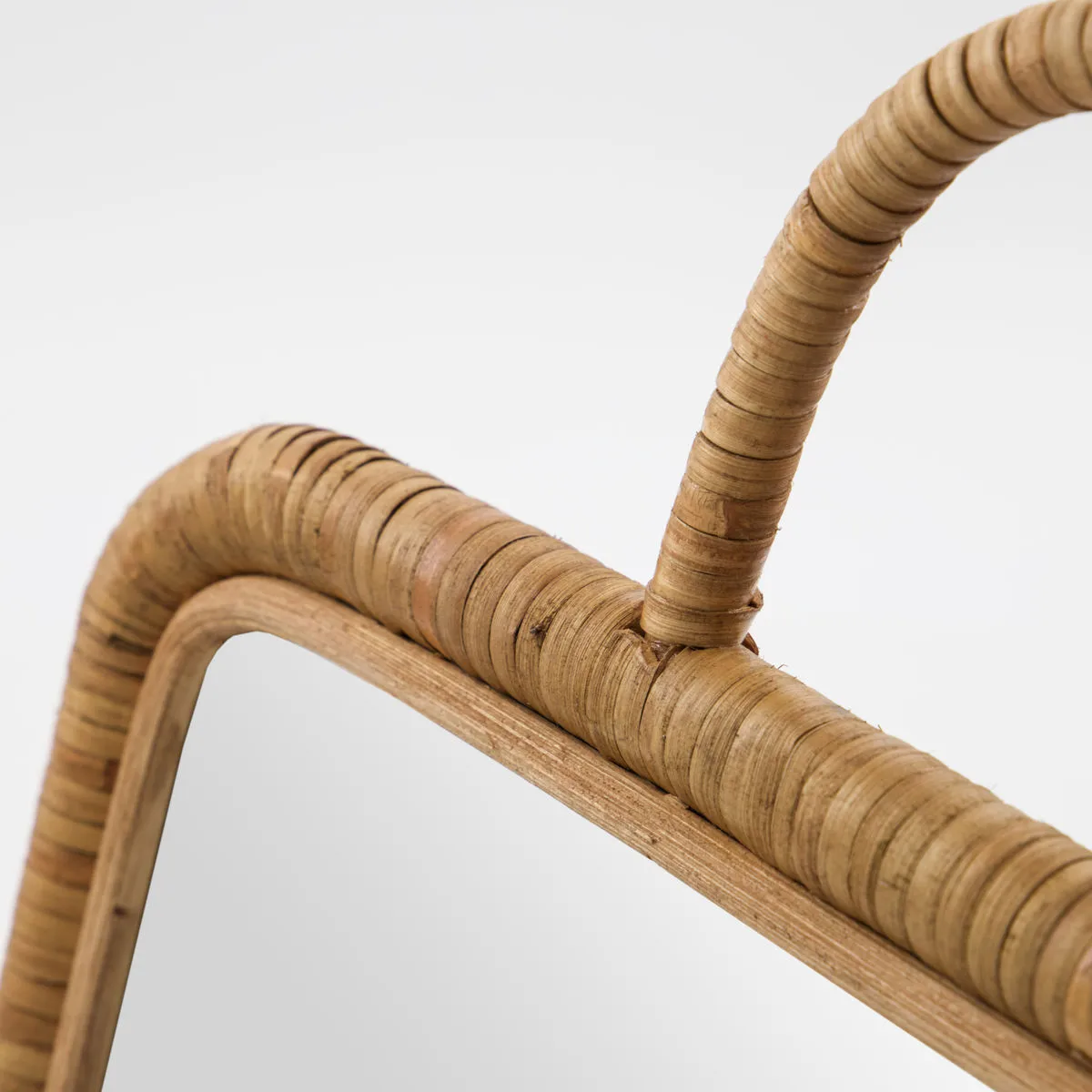 Baki spiegel met lijst 28x28 cm, Natur Meraki