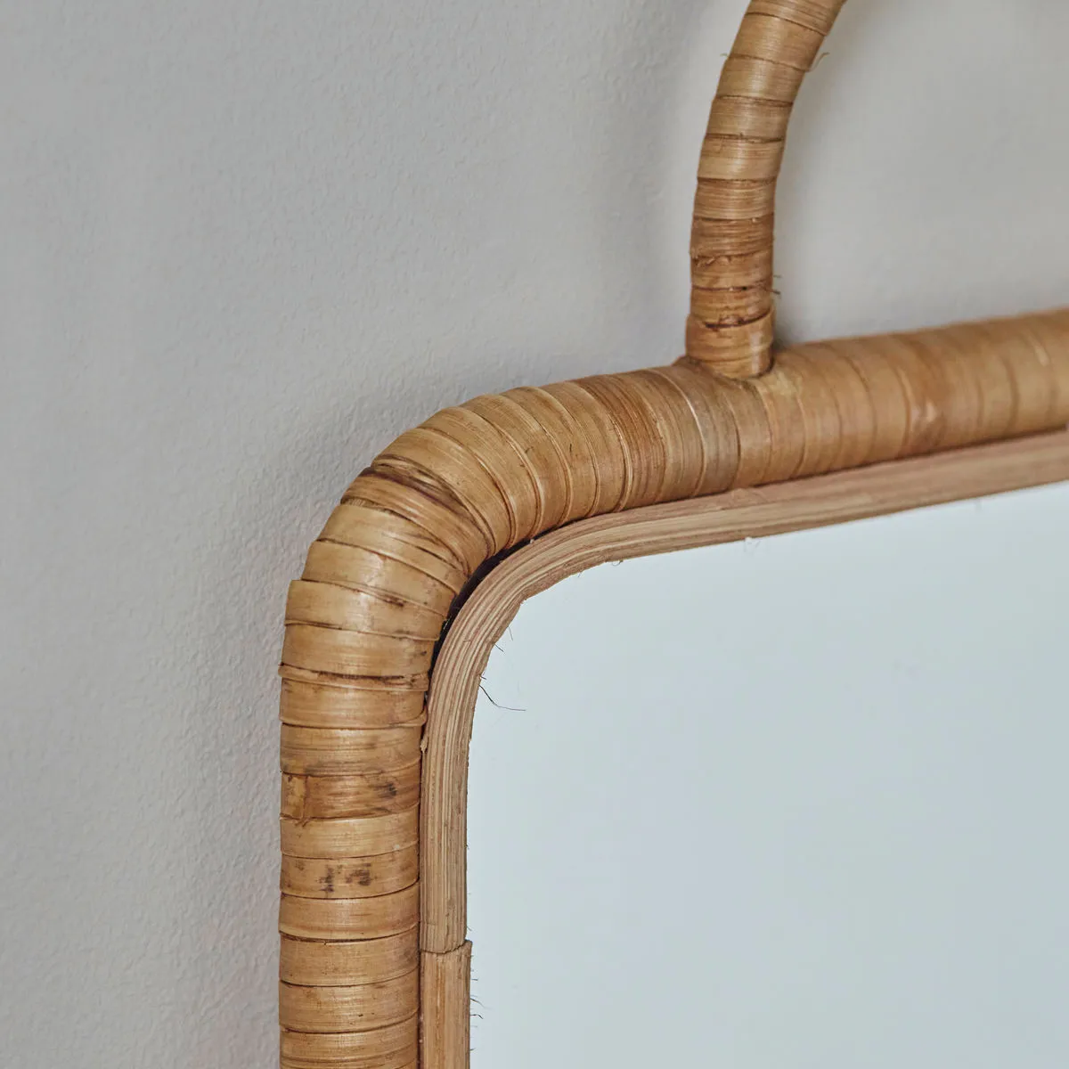 Baki spiegel met lijst 28x28 cm, Natur Meraki