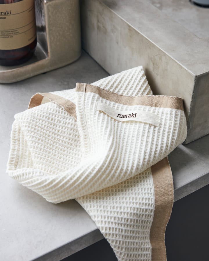 Bare keukenhanddoek 50x50 cm 2-pack - Zand - Meraki