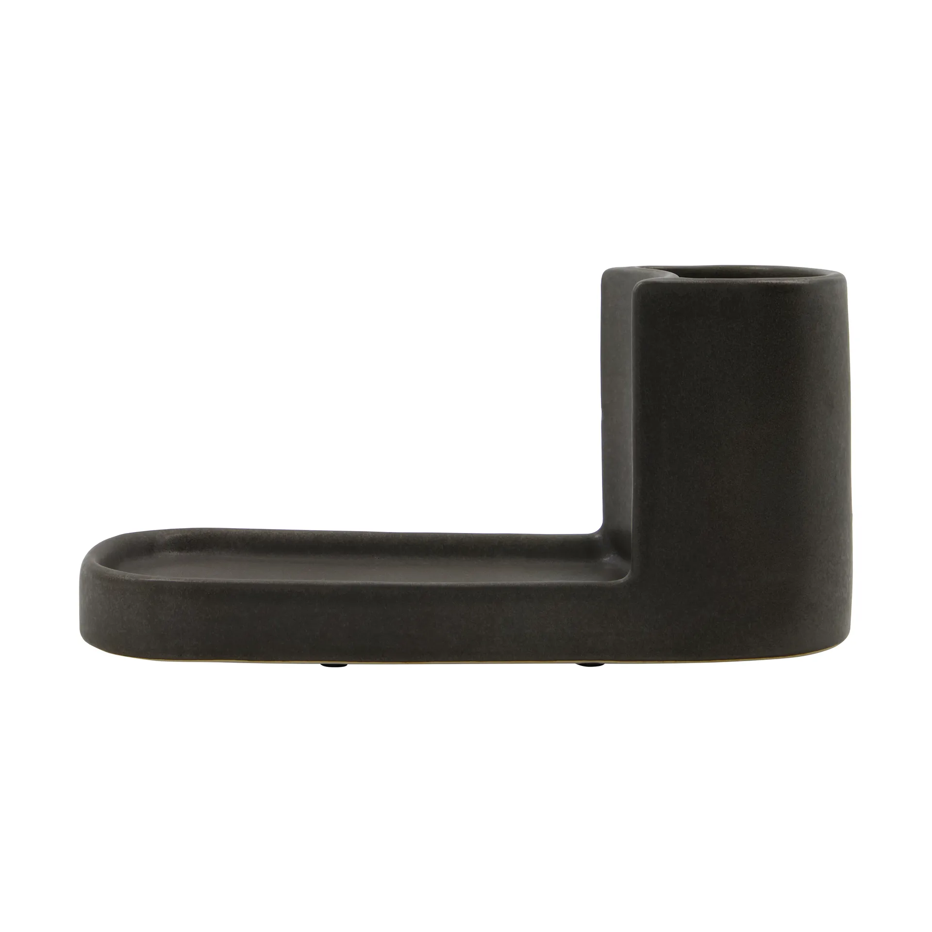 Datura Borstel- en zeephouder, Donkergrijs Meraki