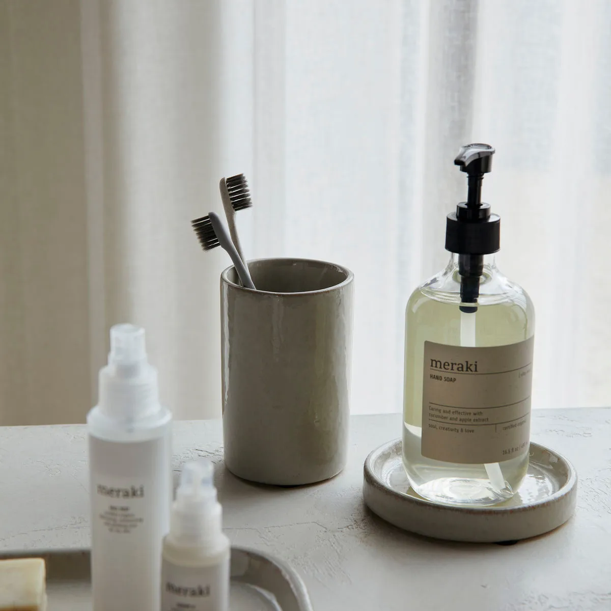 Datura opbergmok Ø8 cm, Shellish grey Meraki