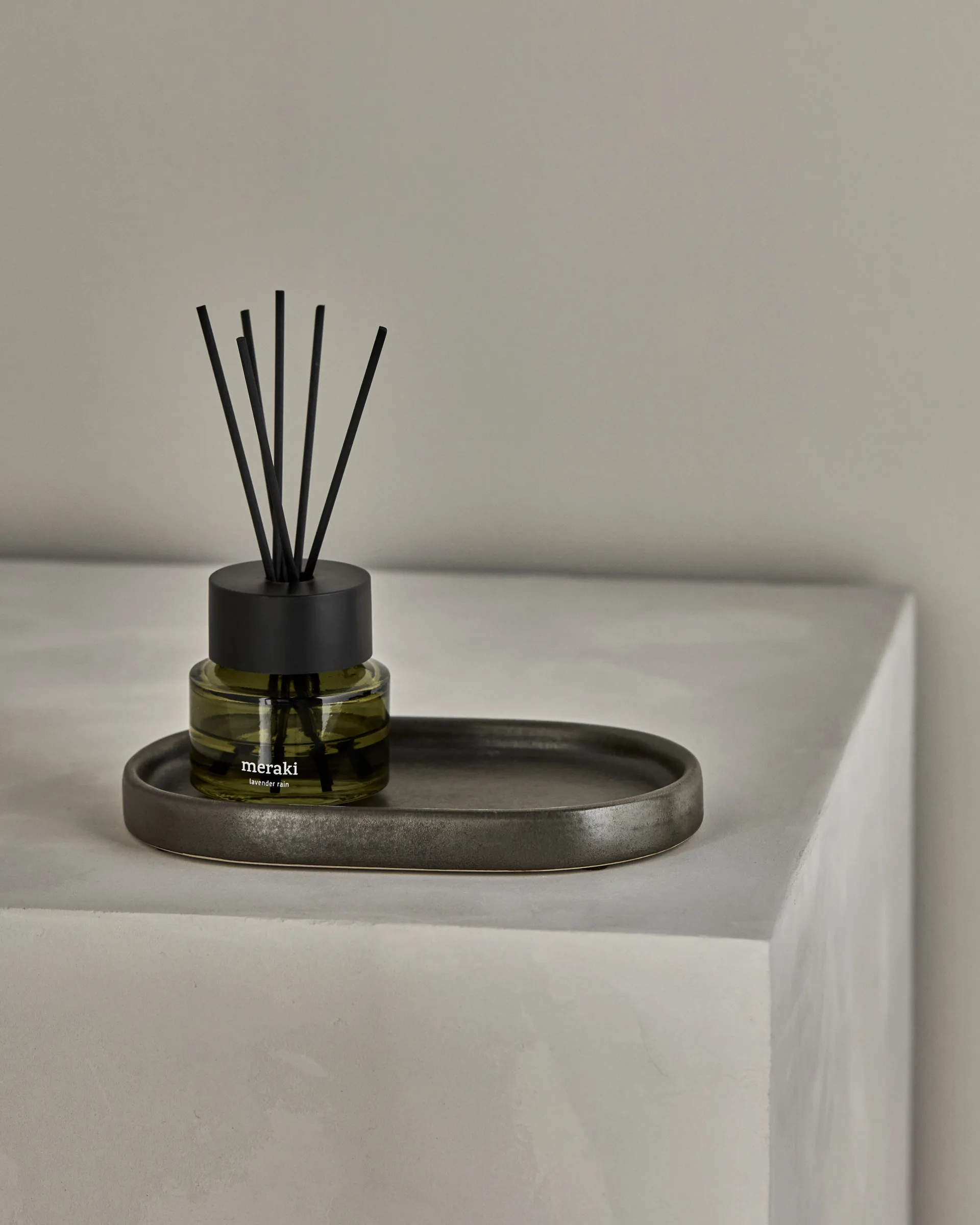 Datura serveerblad 12,5x20 cm, Donkergrijs Meraki