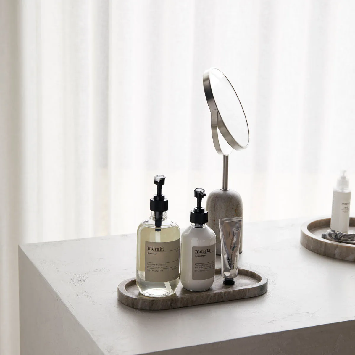 Marble dienblad, Beige Meraki