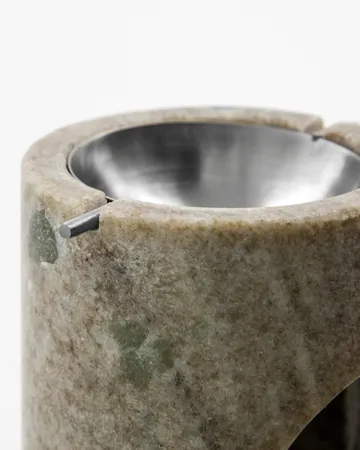 Marble oliebrander - Beige, zilverkleurige afwerking - Meraki