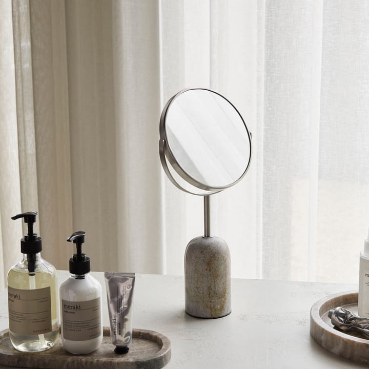 Marble tweezijdige spiegel, Beige Meraki