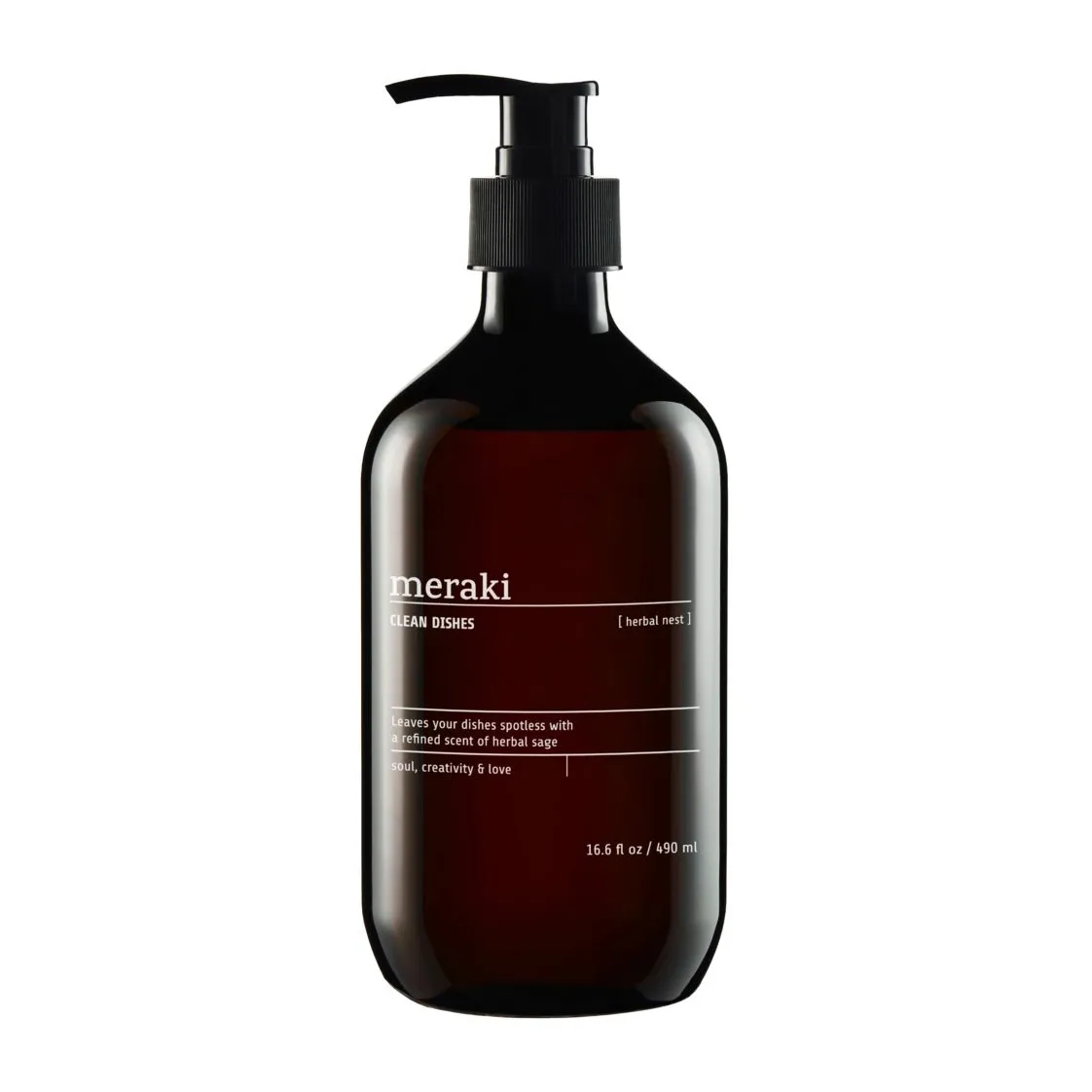 Meraki afwasmiddel 490 ml, Herbal nest Meraki
