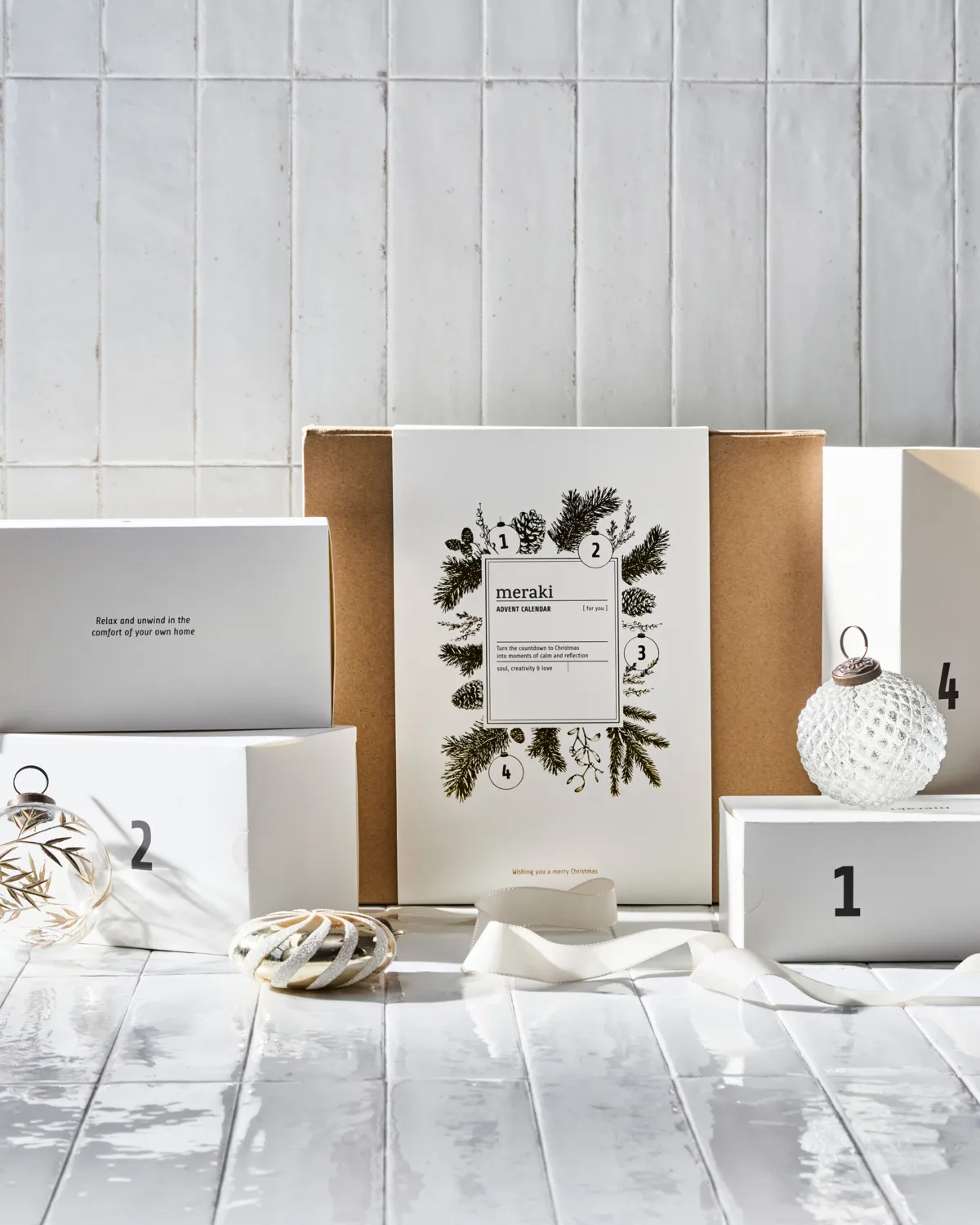 Meraki cadeauset-adventskalender, Donker hout, Northern dawn Meraki