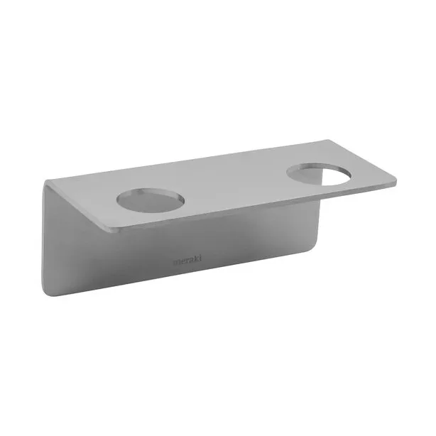 Meraki flessenhanger, Geborsteld zilverkleurig, voor 2 flessen Meraki