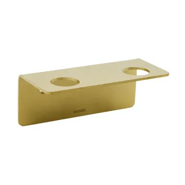 Meraki flessenhanger - Geborstelde messingafwerking, voor 2 flessen - Meraki