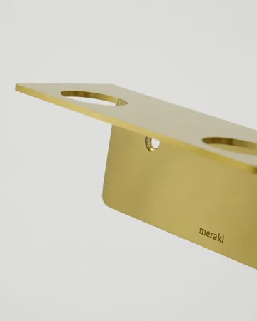 Meraki flessenhanger - Geborstelde messingafwerking, voor 2 flessen - Meraki